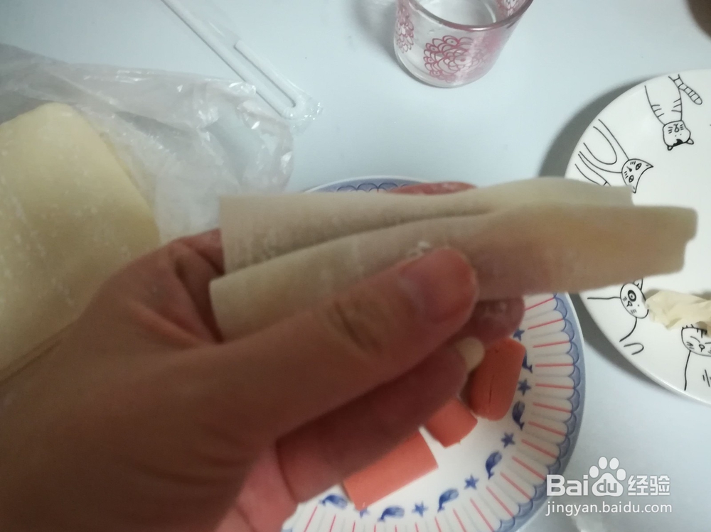 香肠糖果卷的步骤