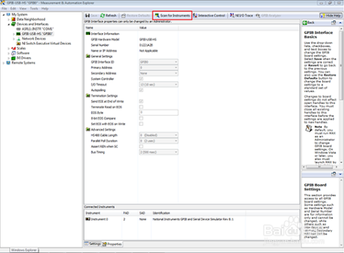 LabVIEW用NI-488.2 GPIB-USB-HS+建立通讯步骤。