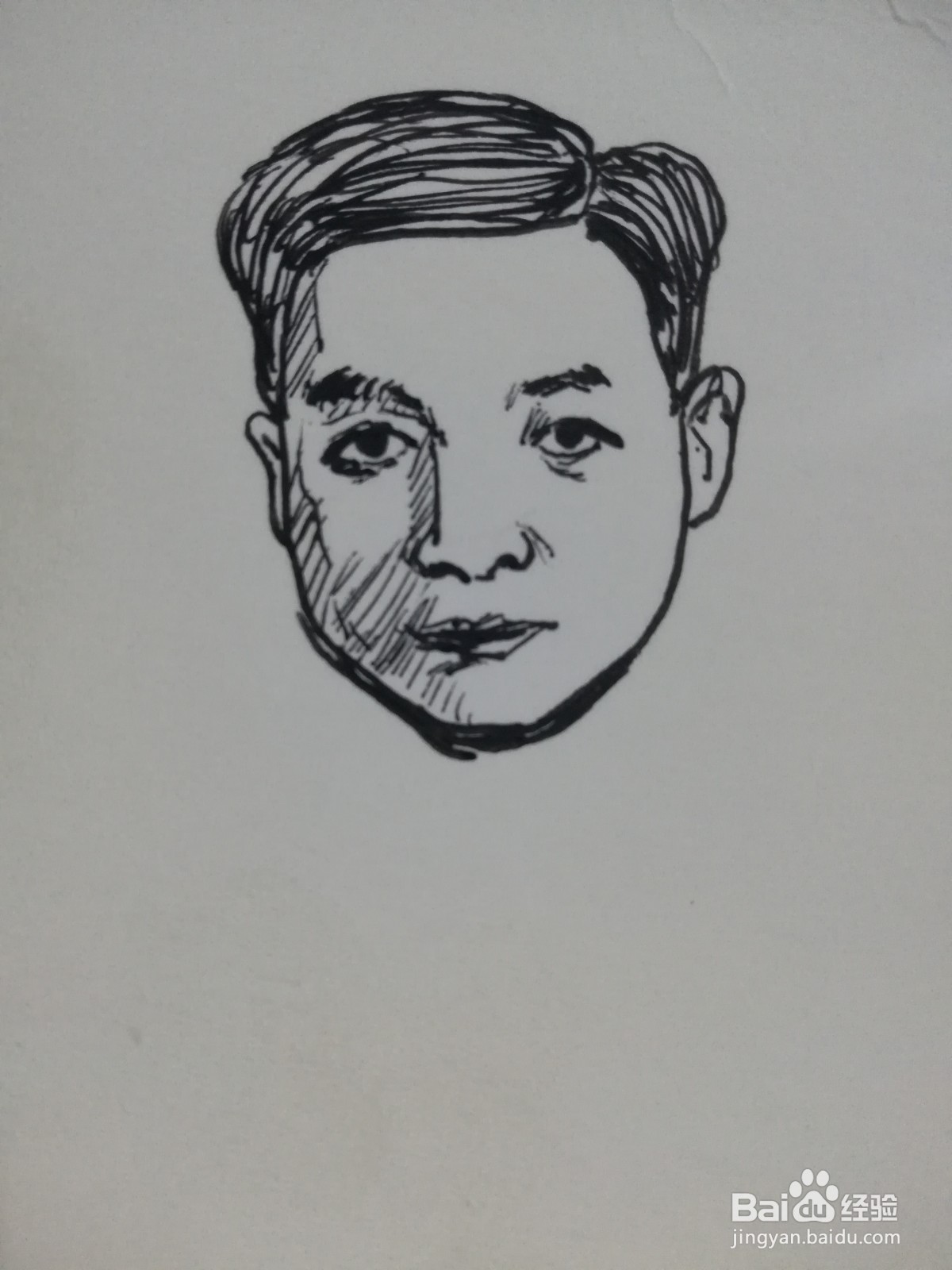邓稼先简笔画