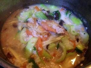 健康养生佳品竹笋海味咸粥的做法