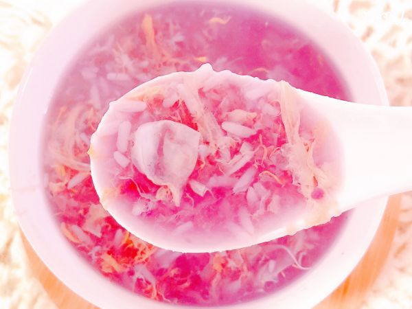 紫薯醪糟鸡蛋汤