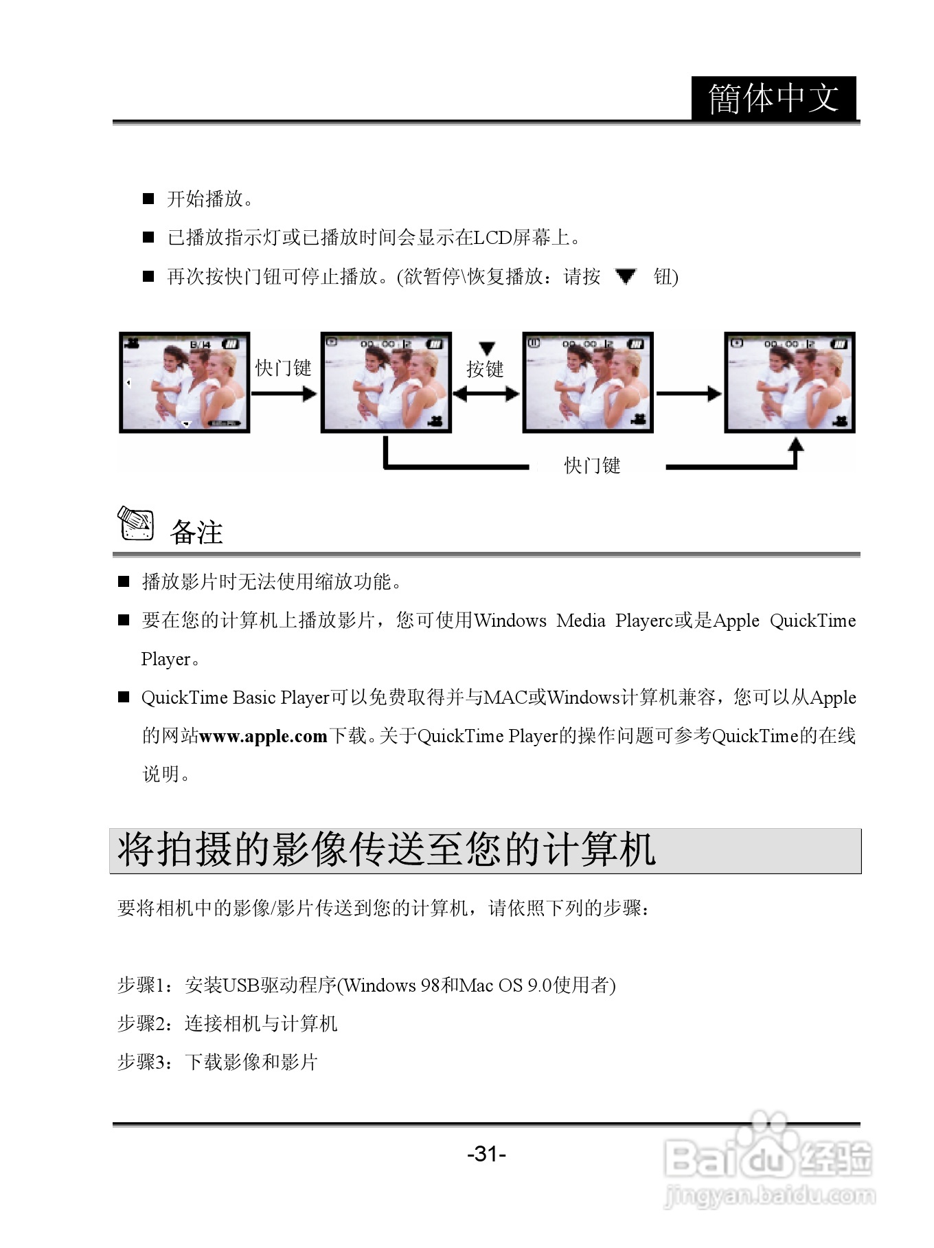 昆盈G-Shot P611型数码相机使用说明书:[4]