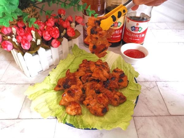 香煎脆皮鸡腿肉