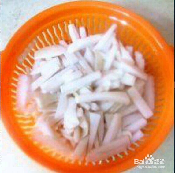 酸辣萝卜条的制作方法