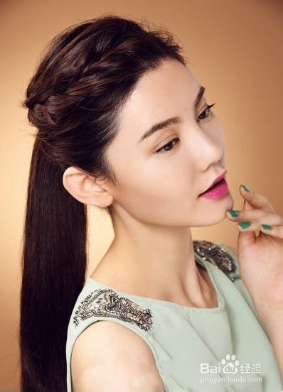 淑女无刘海编发教程图解