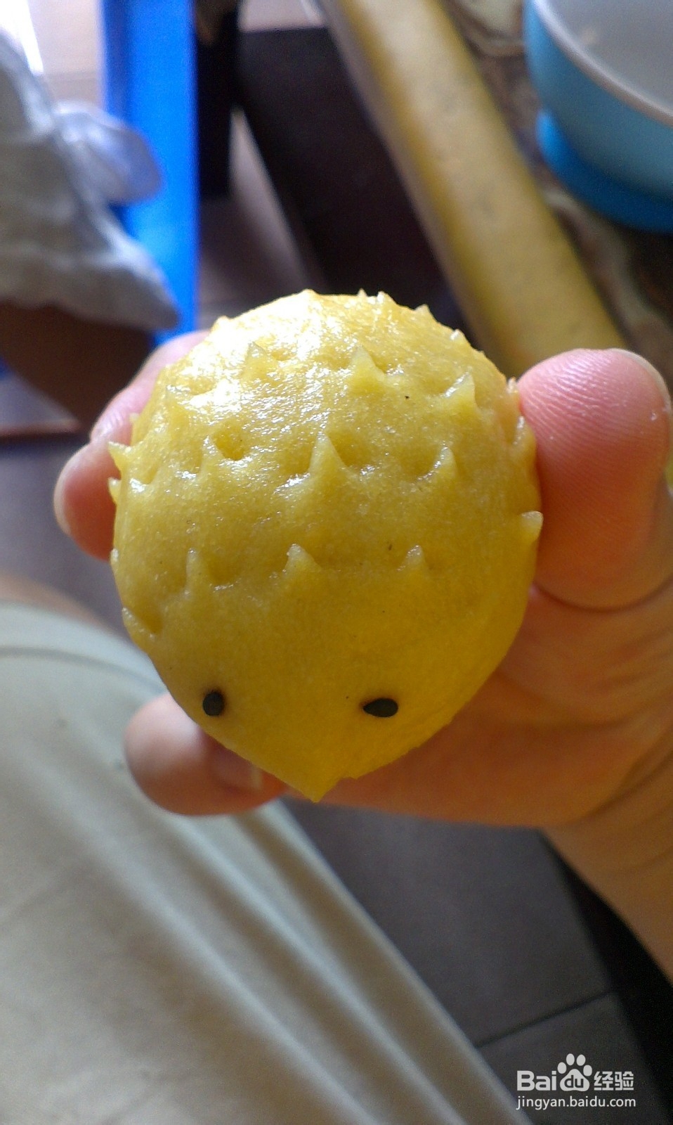 玉米面刺猬馒头的做法