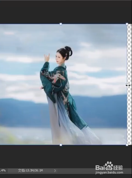 PS如何把竖图变为横图？