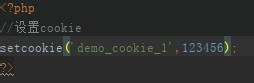php给域名设置cookie方法