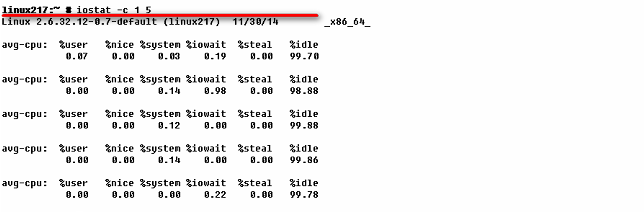 LINUX 性能监控工具iostat