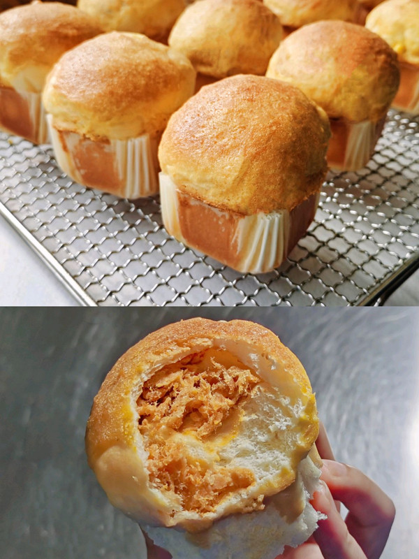 肉松酥皮小面包