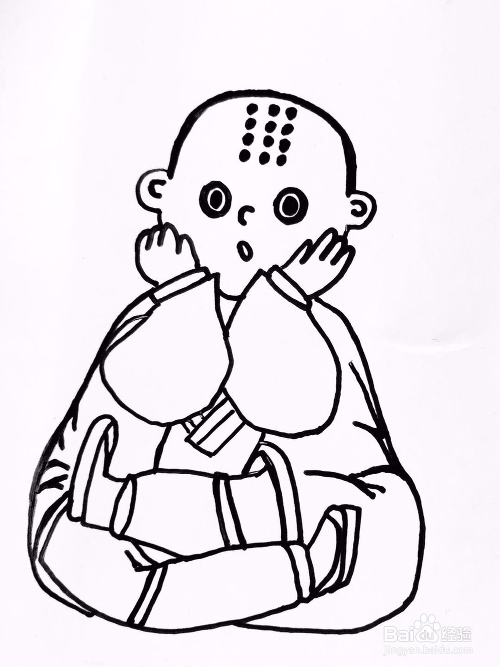 茉莉漫画之发呆的小和尚