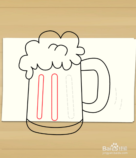 画啤酒杯——加菲的吃货生活