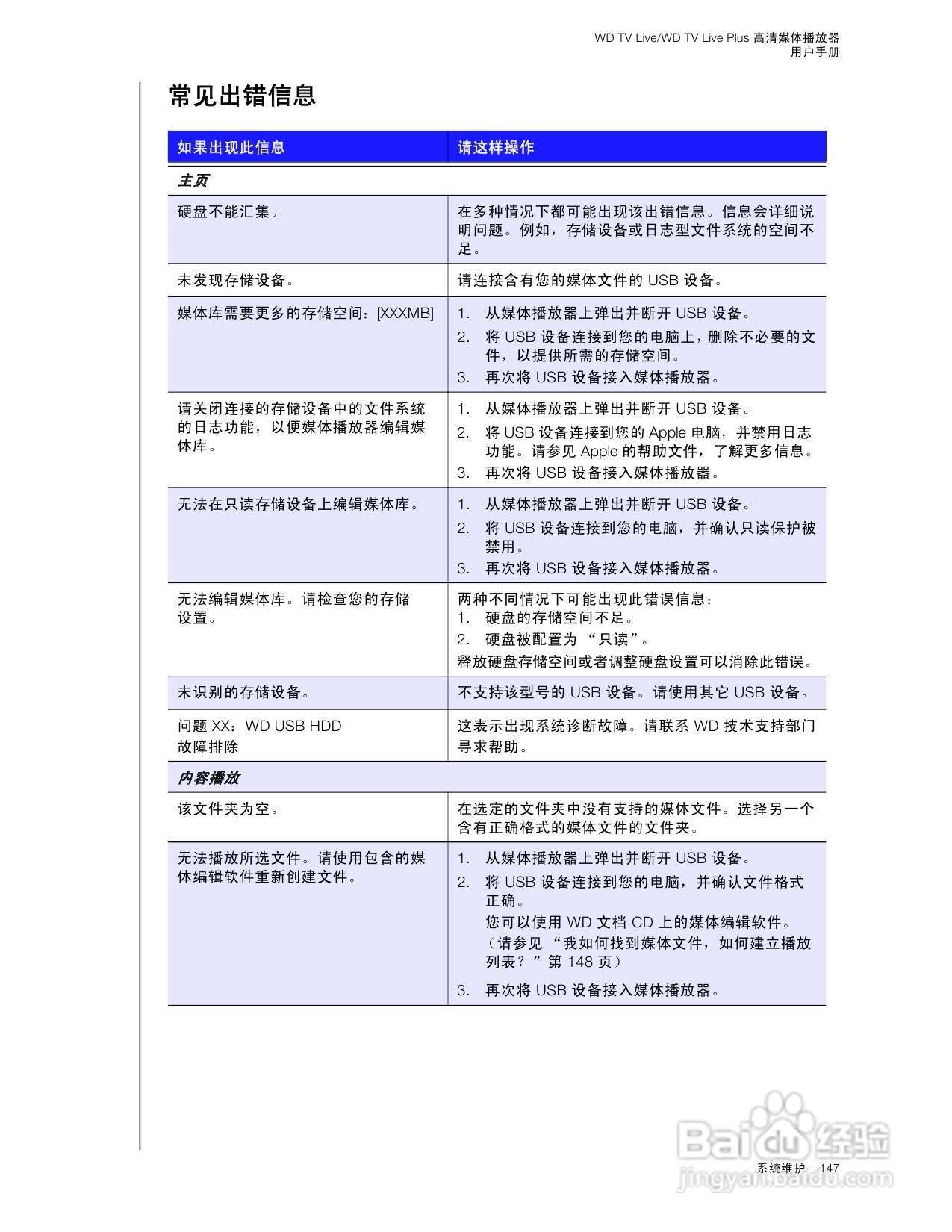 WD TV Live WD TV Live Plus高清媒体播放器用户手册:[8]