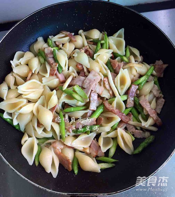 白酱培根贝壳面