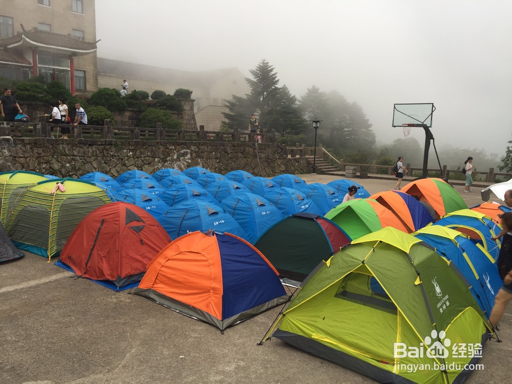 在黄山住帐篷露营要注意什么