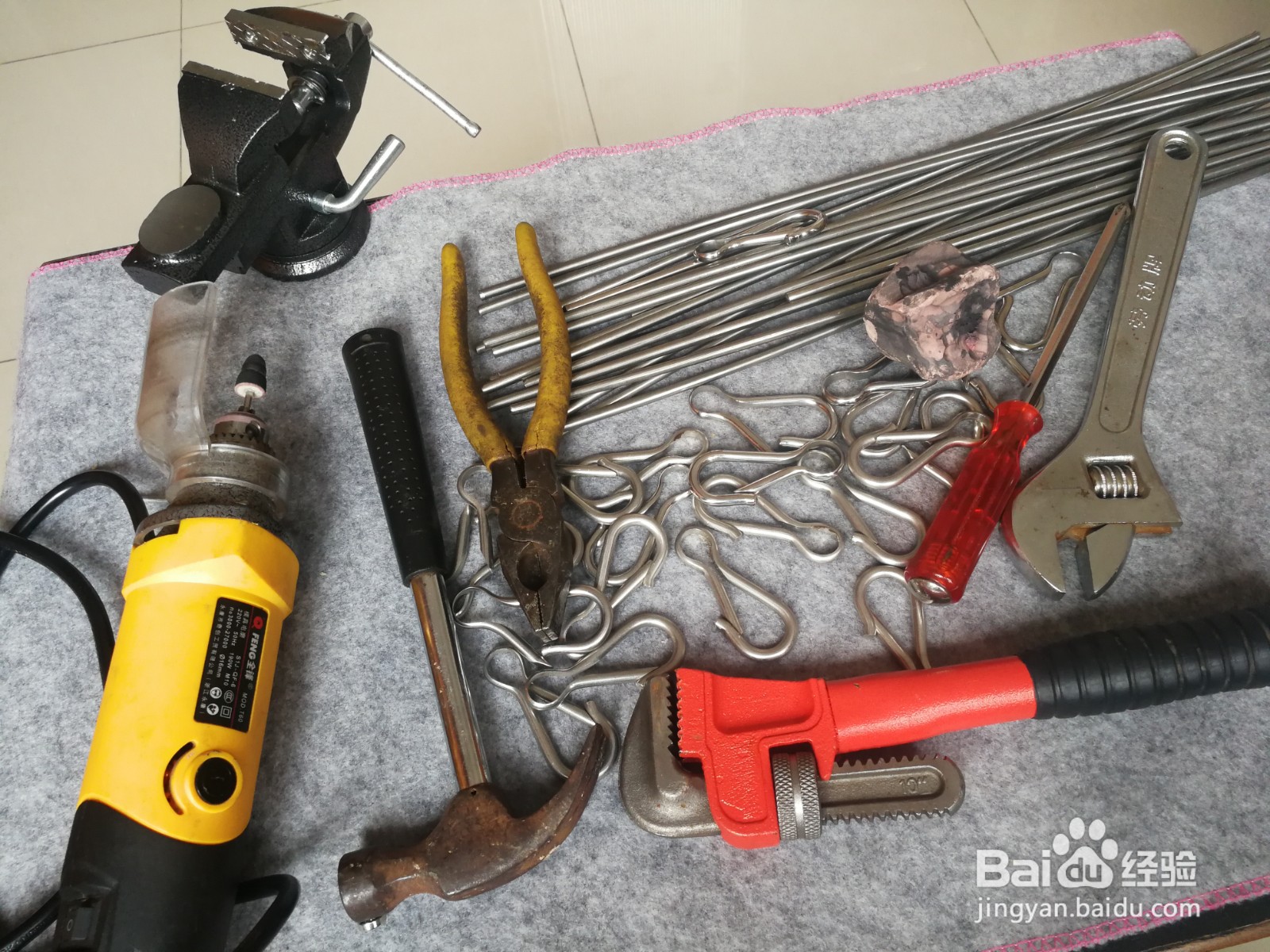 手工打造5毫米粗不锈钢钥匙扣 皇品堂钥匙扣