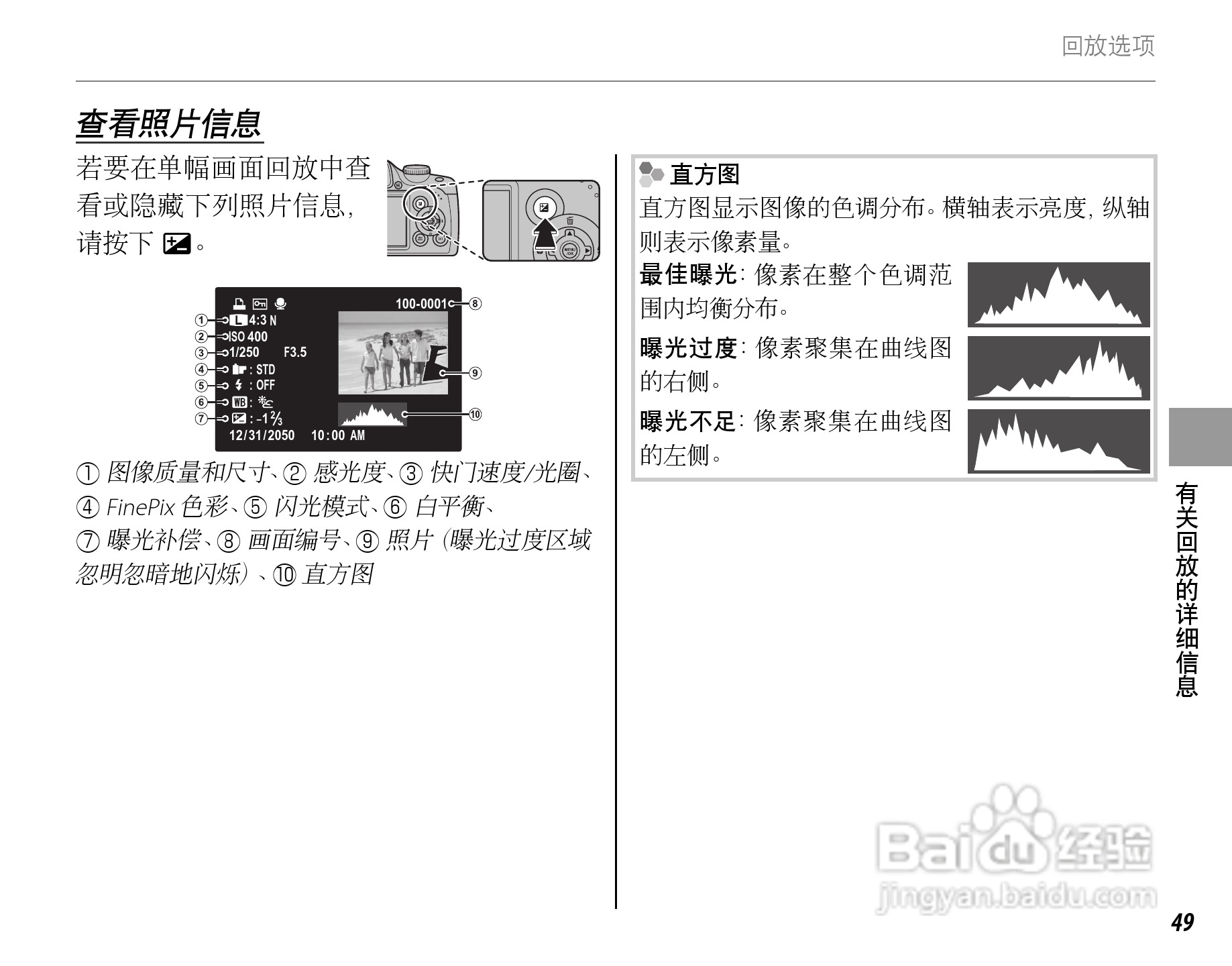 富士FinePix SL260数码相机使用说明书:[7]