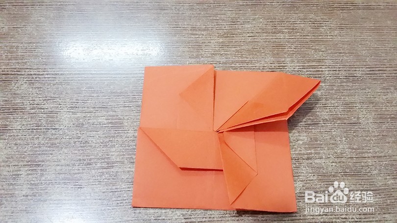 风车信封的彩纸折法