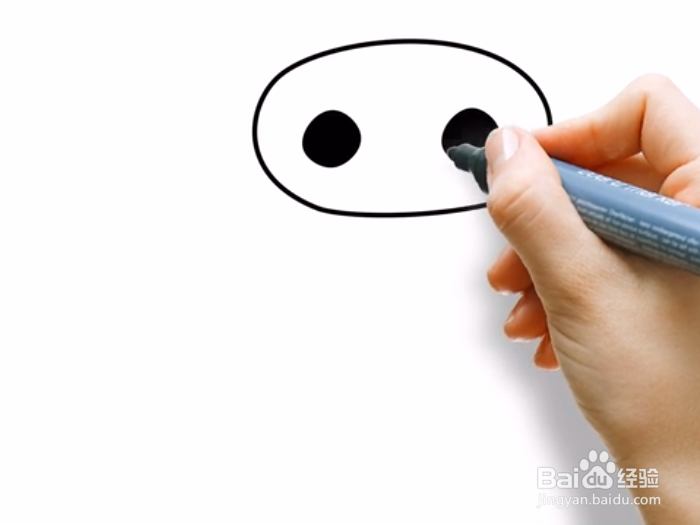 呆萌大白怎么画？