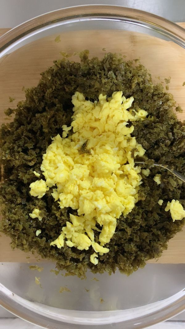 地瓜皮鸡蛋馅饺子