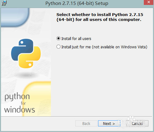 win8.1安装Python 2.7版环境