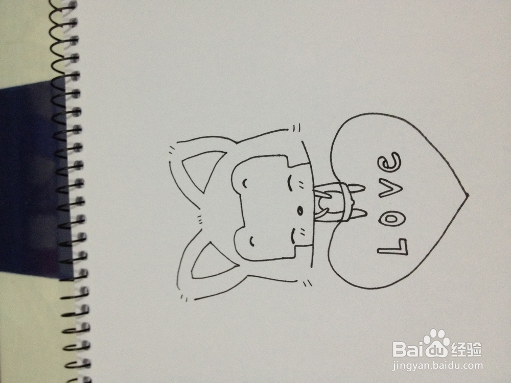 可爱阿狸简笔画