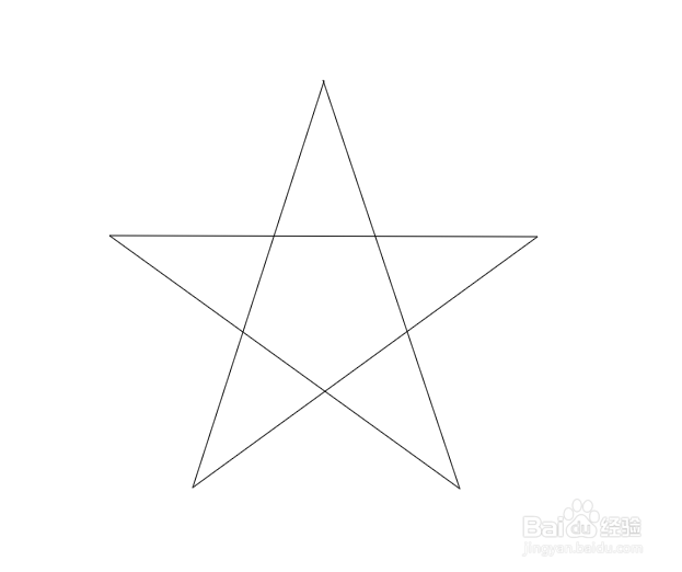 立体五角星画法图片
