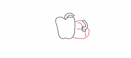 怎么画菜椒的简笔画