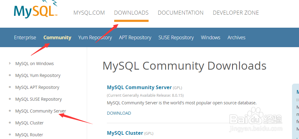 如何下载linux版本的mysql