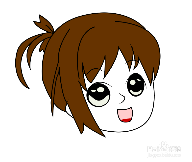 超可爱女生头像简笔画