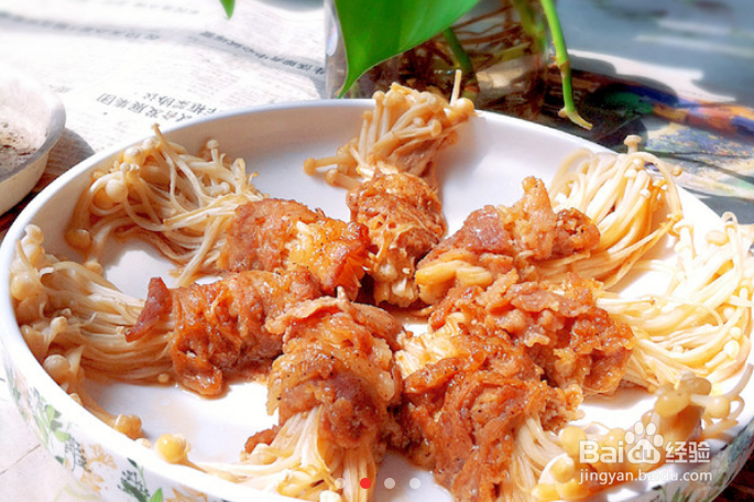 金针菇肥牛卷怎么做？