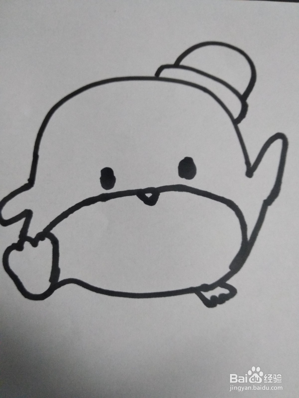 萌萌小鸡仔的简笔画