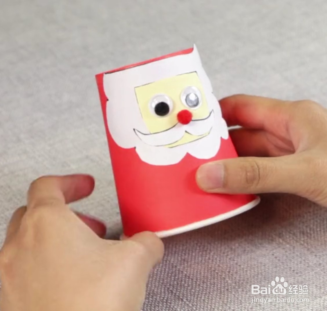纸杯圣诞老人手工制作