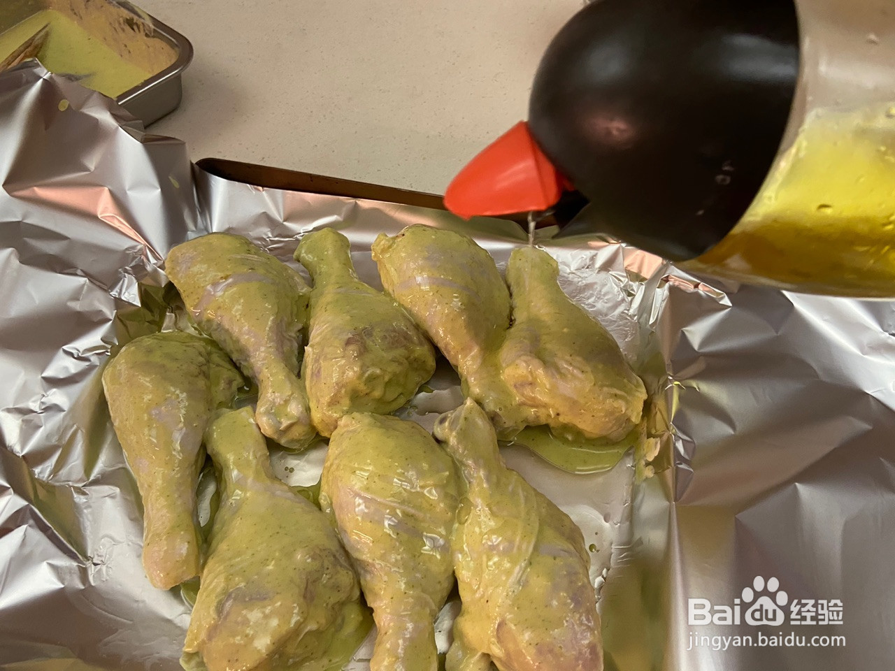 哇杀必烤鸡腿的做法