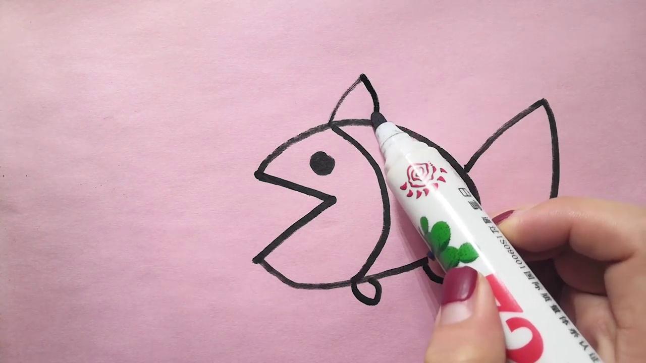 怎样画小鱼？
