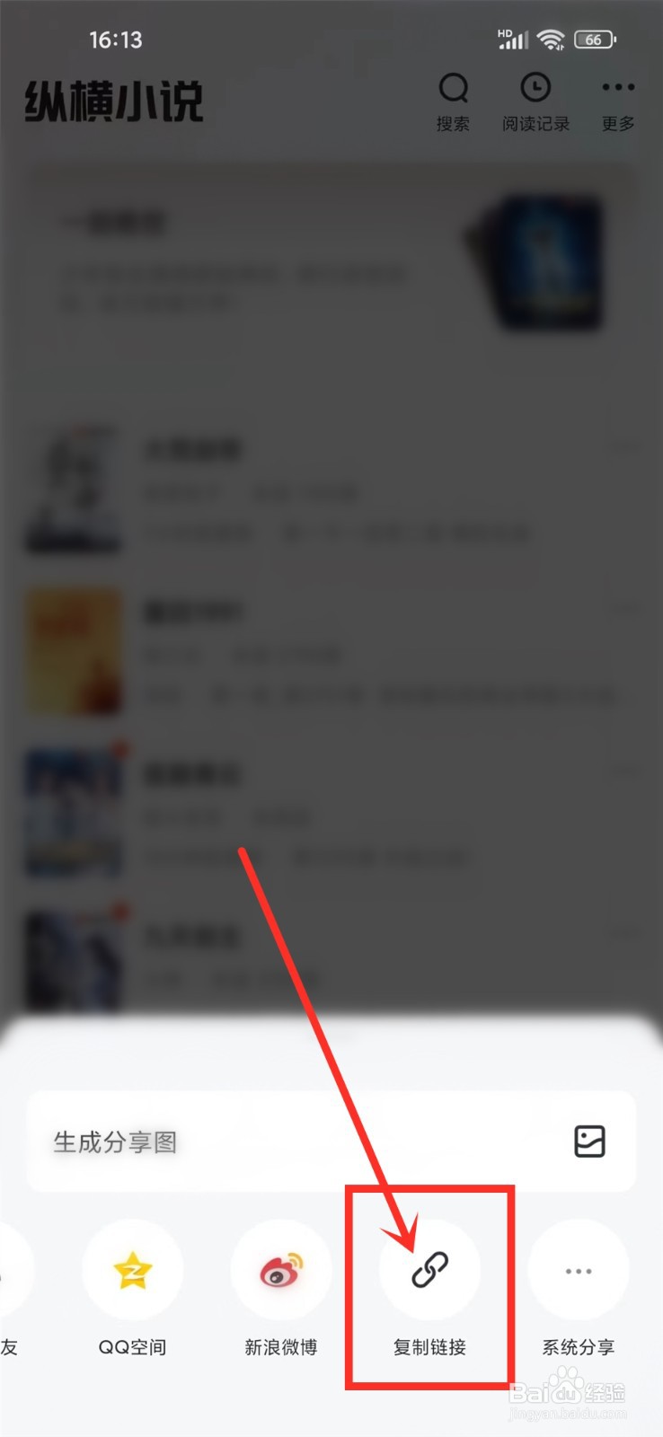 纵横小说app书籍链接在哪复制