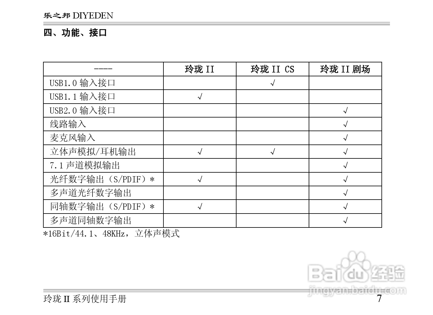乐之邦声卡玲珑ⅡCS型说明书:[1]