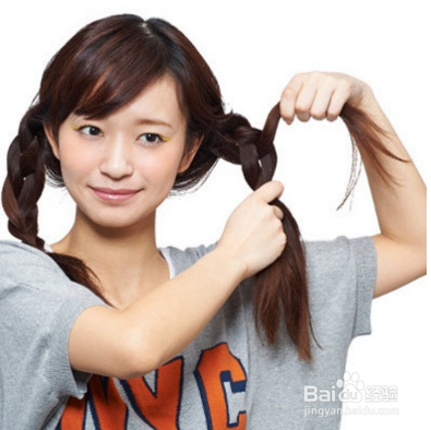 时尚甜美麻花马尾辫