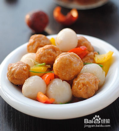 美食——荔枝鸡球做法