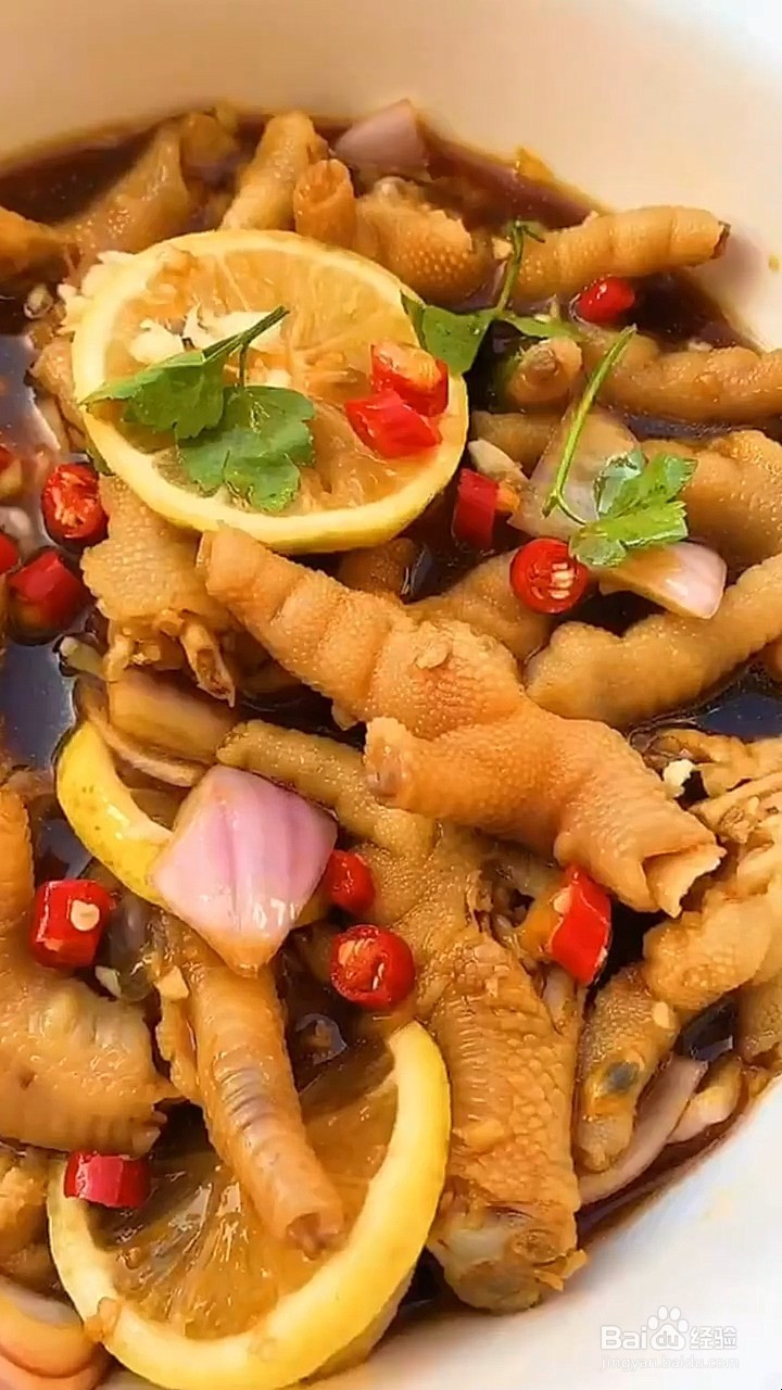 如何制作柠檬百香果鸡爪