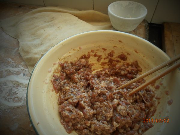 豆角猪肉馅包子