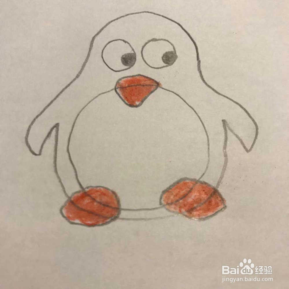 企鹅怎么画呢