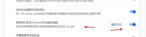 谷歌浏览器打开改进谷歌功能和性能