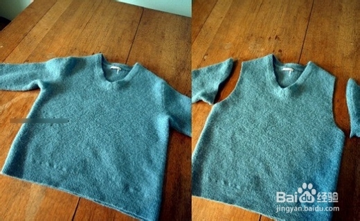 旧款毛衣巧思变美包 DIY花朵包包