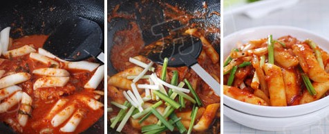 泡菜炒年糕的做法