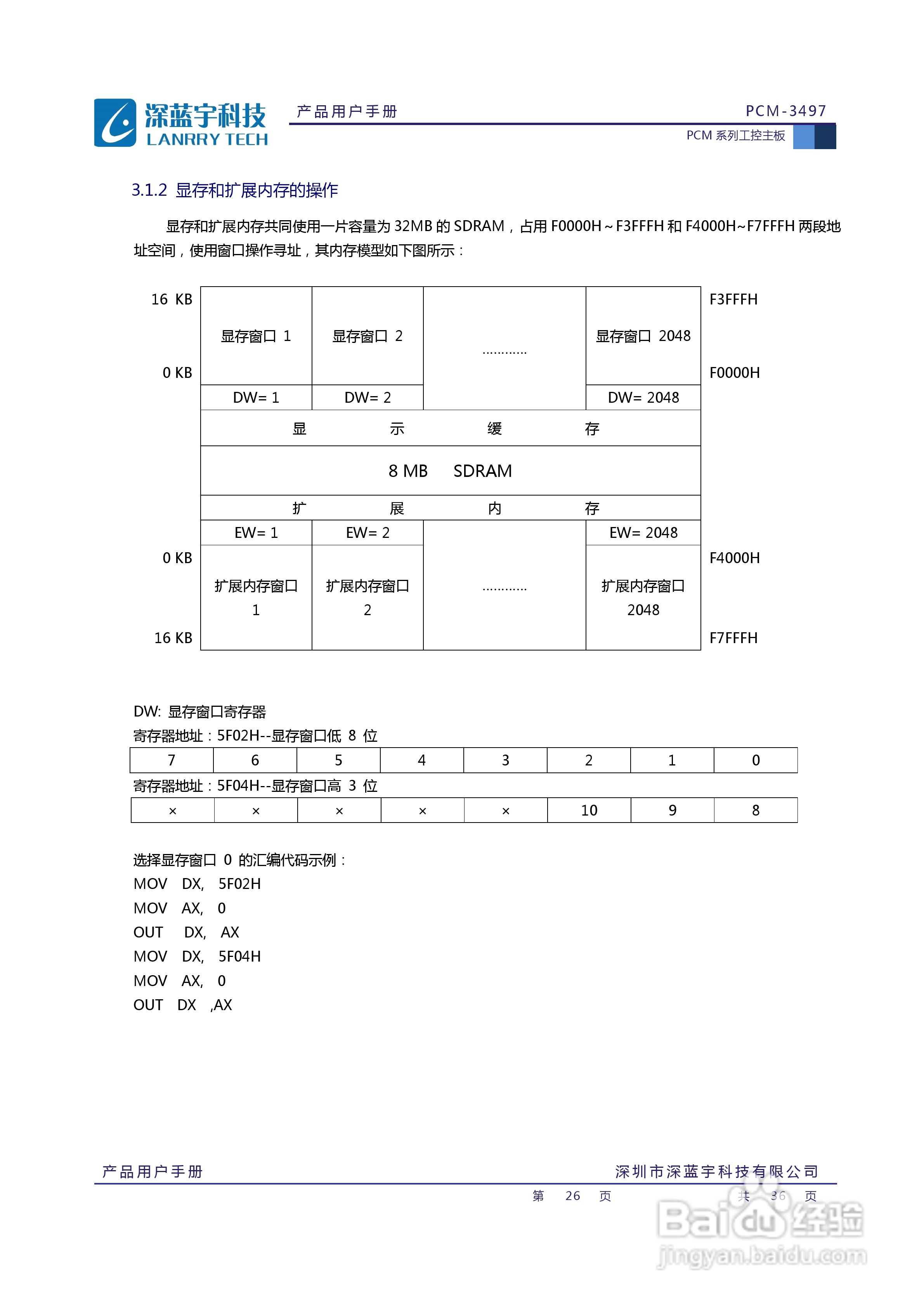 深蓝宇PCM-3497工业主板用户手册:[3]