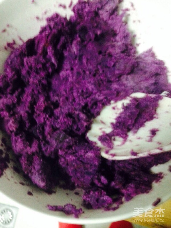 芒果紫薯糯米丸子