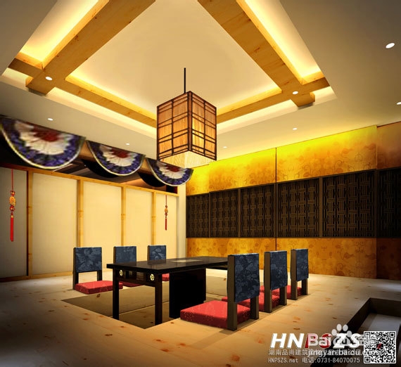 落叶知秋遍地金的古典中式餐厅的装修