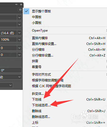 怎样在Indesign中给文字添加下划线