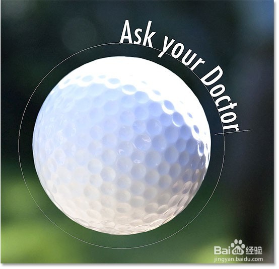 在Photoshop中创建一个路径的类型